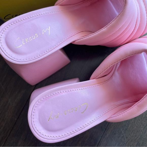 Circus by Sam Edelman Marlie Pink chunky heels size 6 - Picture 4 of 5
